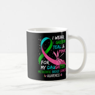 Ich trage grünes Aquamarines Rosa für meine Tochte Kaffeetasse