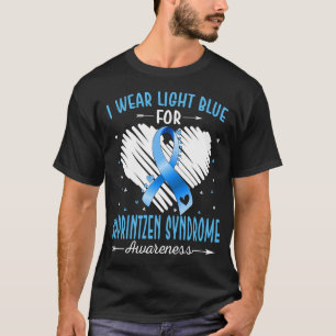 Ich trage Hellblau für das SHPRINTZEN-SYNDROM-Bewu T-Shirt
