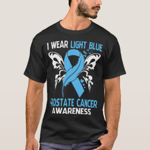 Ich trage helles Blau für das PROSTATE CANCER Bewu T-Shirt