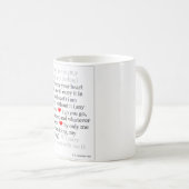 Ich trage Ihr Herz mit mir, berühmtes romantisches Kaffeetasse (VorderseiteRechts)