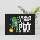 Ich trage immer einen kleinen Schinken mit mir St  Einladung (Stehend Vorderseite)