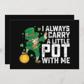 Ich trage immer einen kleinen Schinken mit mir St  Einladung (Vorne/Hinten)