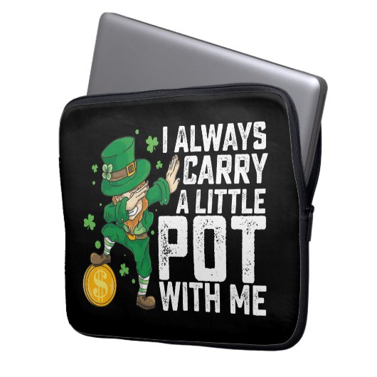 Ich trage immer einen kleinen Schinken mit mir St Laptopschutzhülle (Vorderseite Links)