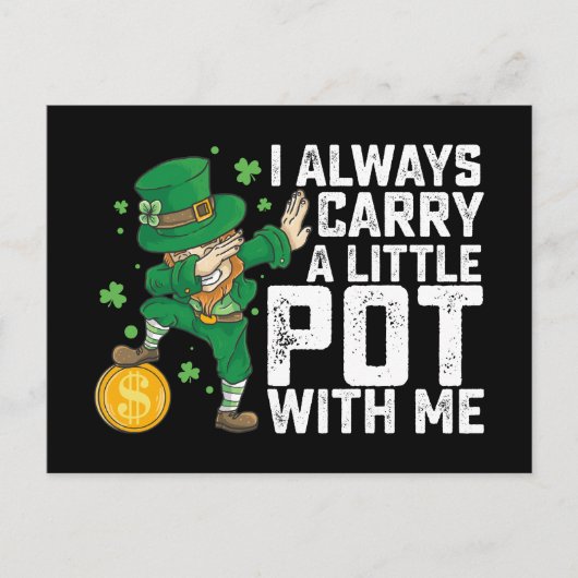 Ich trage immer einen kleinen Schinken mit mir St  Postkarte (Vorderseite)