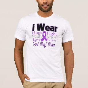 Ich trage lila Collagen-Mamma - pankreatischen T-Shirt