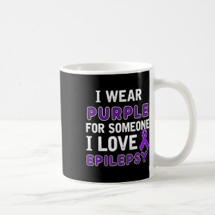 Ich trage Lila - Epilepsie-Bewusstsein Kaffeetasse