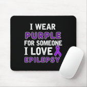 Ich trage Lila - Epilepsie-Bewusstsein Mousepad (Mit Mouse)