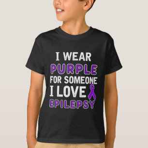 Ich trage Lila - Epilepsie Bewusstsein T-Shirt