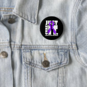Ich trage Lila Fibromyalgie Button (Beispiel)