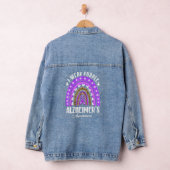 Ich trage Lila für Alzheimer's Awareness Heart Rai Jeansjacke (Hangar)
