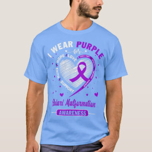 Ich trage Lila für Chiari Malformation Awareness R T-Shirt