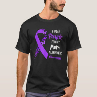 Ich trage Lila für das Alzheimer-Bewusstsein meine T-Shirt