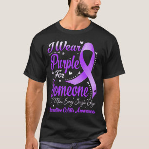Ich trage Lila für das Bewusstsein für ULCERATIVE  T-Shirt