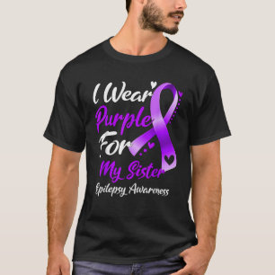 Ich trage Lila für das Epilepsiebewusstsein meiner T-Shirt