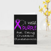 Ich trage Lila für das Risiko einer Arzneimittelüb Karte (Gelbe Blume)