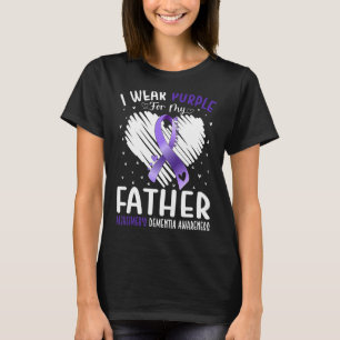 Ich trage Lila für die Alzheimer-Demenz meines Vat T-Shirt