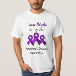 Ich trage Lila für die Alzheimer-Krankheit meines  T-Shirt