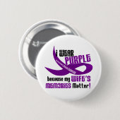 Ich trage Lila für die Erinnerungen 33 meiner Button (Vorne & Hinten)