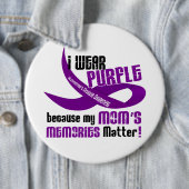 Ich trage Lila für die Erinnerungen 33 meiner Mama Button (Beispiel)