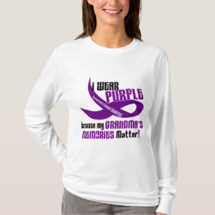 Ich trage Lila für die Erinnerungen 33 meiner T-Shirt
