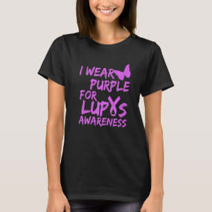Ich trage Lila für die Lupus-Sensibilisierungskame T-Shirt