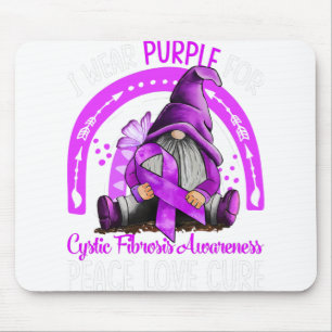 Ich trage Lila für die zystische Fibrose Mousepad