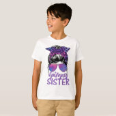 Ich trage Lila für Epilepsie Awareness Epilepsy Si T-Shirt (Vorne ganz)