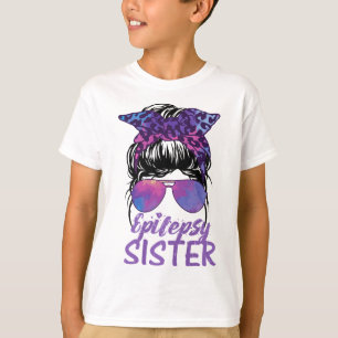 Ich trage Lila für Epilepsie Awareness Epilepsy Si T-Shirt