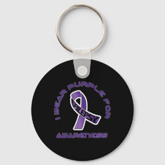 Ich trage Lila für Epilepsie Awareness November Schlüsselanhänger