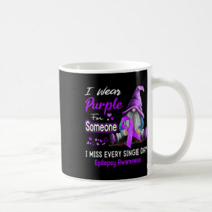 Ich trage Lila für Epilepsie-Bewusstsein  Kaffeetasse