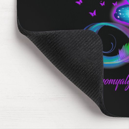 Ich trage Lila für Fibromyalgie-Bewusstsein 2024 G Mousepad (Ecke)