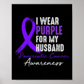 Ich trage Lila für hausgemachte Pankreaskrebs Awar Poster (Vorne)