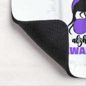 Ich trage Lila für Heimers Awareness Month Heimer  Mousepad (Ecke)