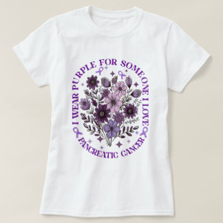 Ich trage Lila für jemanden, den ich Liebe habe, B T-Shirt