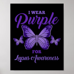 Ich trage Lila für Lupus Awareness Comfort Colors Poster