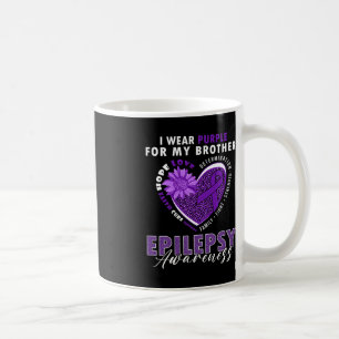 Ich trage Lila für mein Brother Epilepsie Awarenes Kaffeetasse