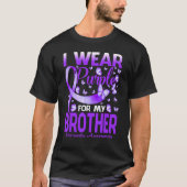 Ich trage Lila für mein Bruder Demenz Bewusstsein, T-Shirt (Vorderseite)