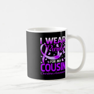 Ich trage Lila für mein Cousin Überdosierungsbewus Kaffeetasse