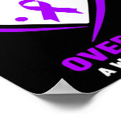 Ich trage Lila für mein Cousin Überdosierungsbewus Poster (Ecke)