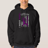 Ich trage Lila für mein Godson Epilepsy Awareness Hoodie (Vorderseite)