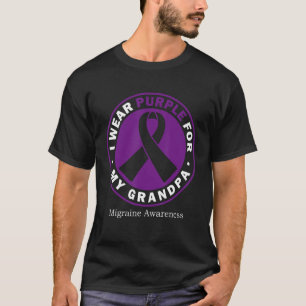 Ich trage Lila für mein großartiges Migrane-Bewuss T-Shirt