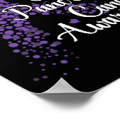 Ich trage Lila für mein Onkel-Bauchspeicheldrüsenk Poster (Ecke)