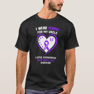 Ich trage Lila für mein Onkel-Lupus-Bewusstsein T-Shirt