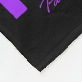 Ich trage Lila für mein pappy Bauchspeicheldrüsenk Fleecedecke (Ecke)