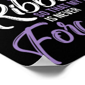 Ich trage Lila für mein Sohn Internationales Bewus Poster (Ecke)