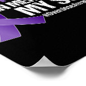 Ich trage Lila für mein Son-Überdosierungsbewussts Poster (Ecke)