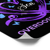 Ich trage Lila für mein Son-Überdosierungsbewussts Poster (Ecke)