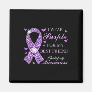 Ich trage Lila für meine besten Freunde Epilepsie Magnet