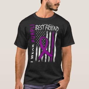 Ich trage Lila für meine besten Freunde Epilepsie  T-Shirt