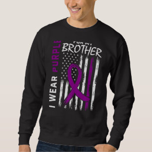 Ich trage Lila für meine Brother Epilepsie Awarene Sweatshirt
